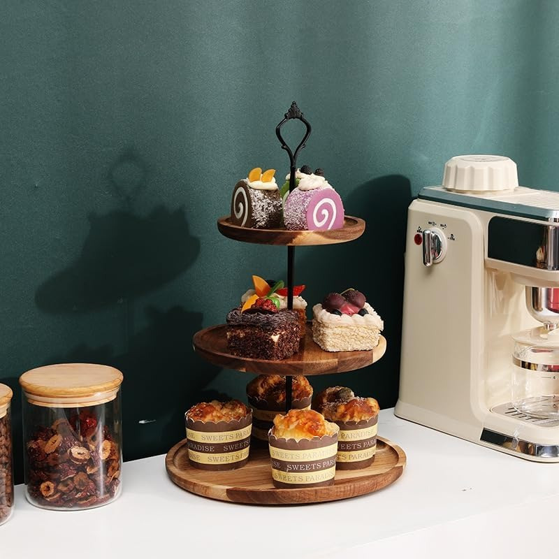 3-laags taartstandaard van aca - Cupcake Stand Tier recensie en prijs