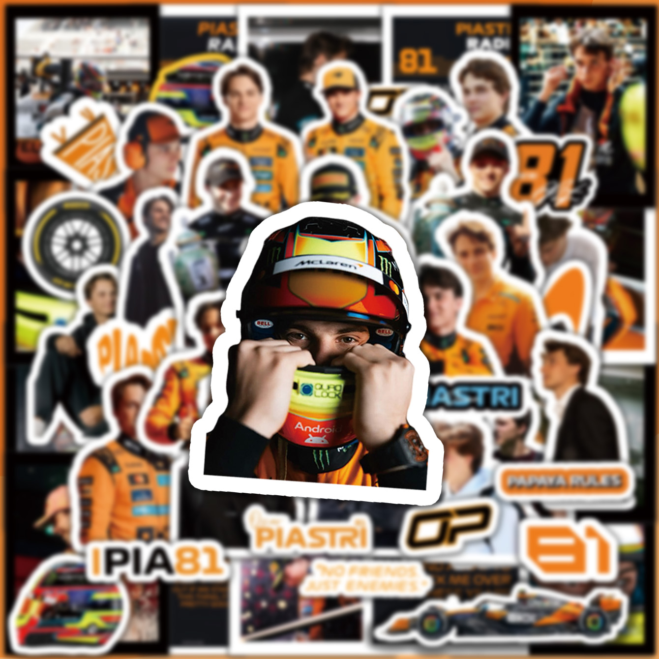 5-6 vellen F1-stickers, Norris - Event Supplies recensie en prijs
