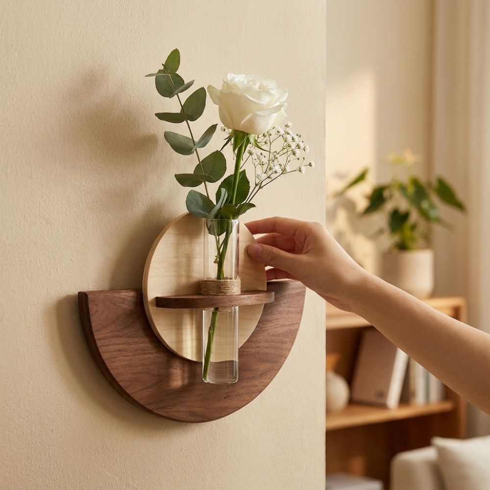 Ovaal houten wandmontage bloem - Flower Wall Panel recensie en prijs