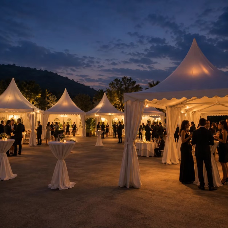 Aanpasbare witte pagodetent me - Event & Party Supply recensie en prijs
